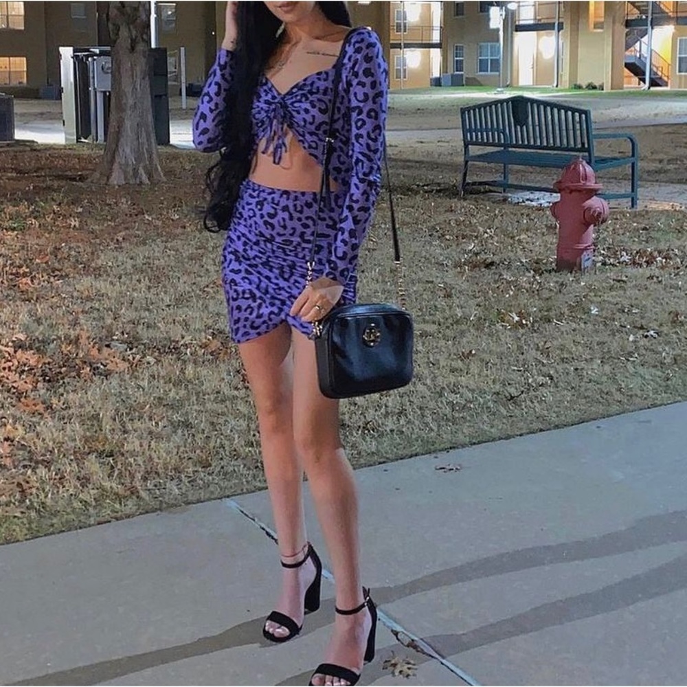 Shein cheetah dress